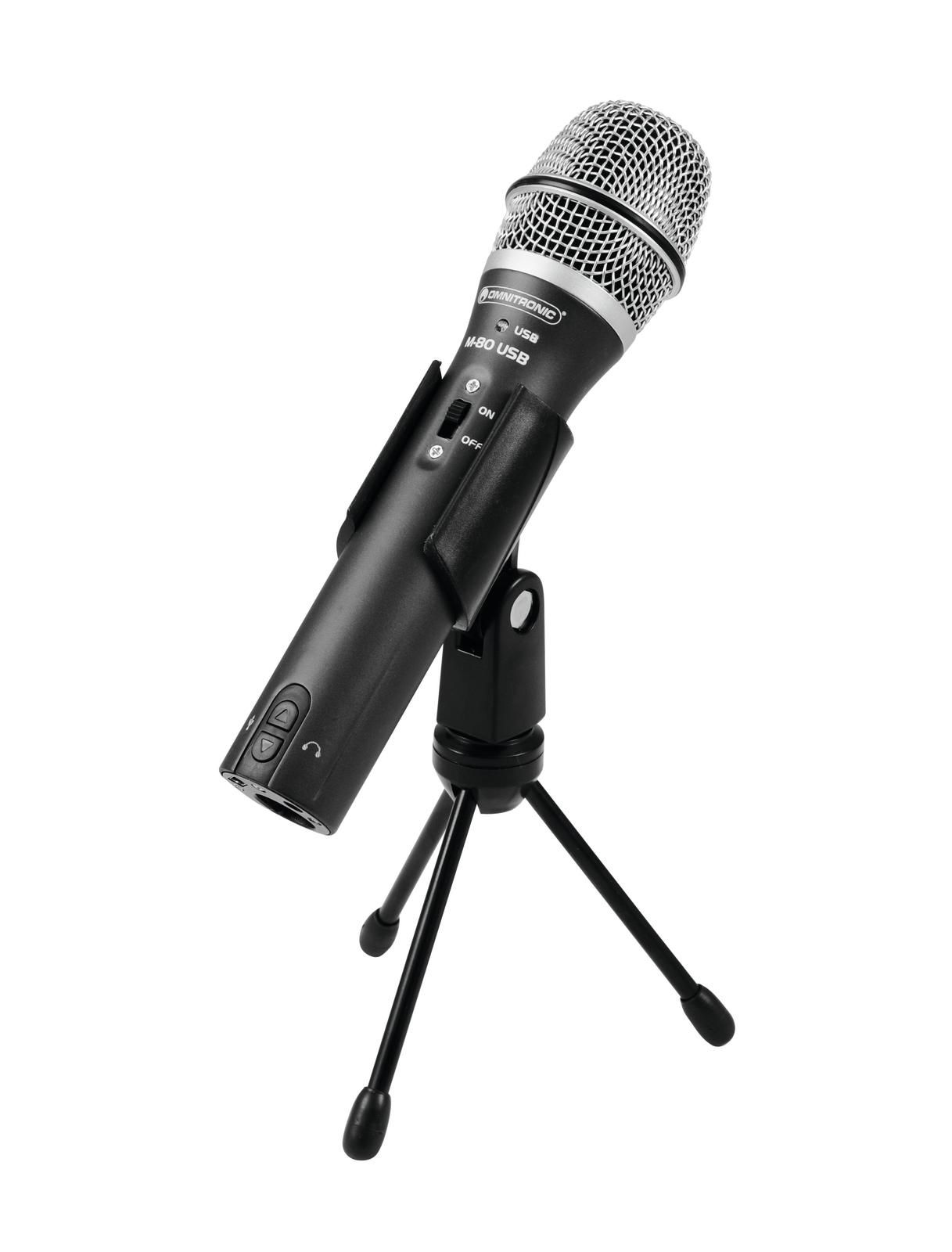 Microfon cu fir Omnitronic M-80 USB