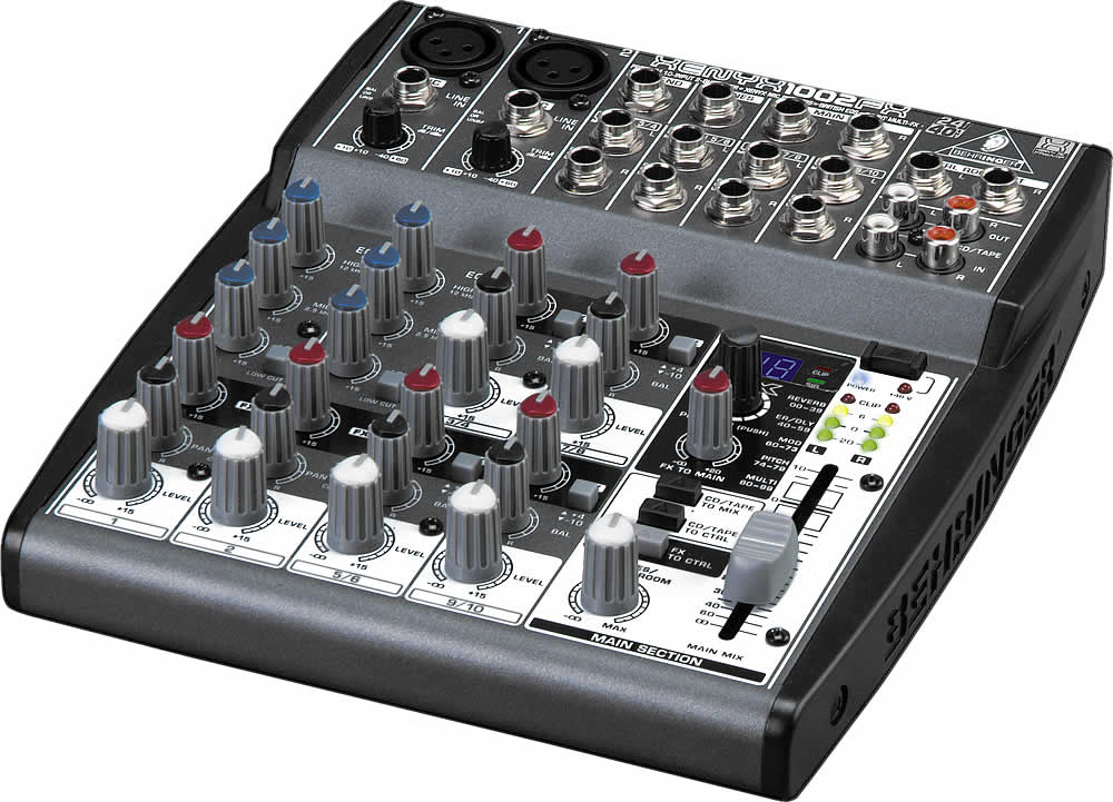 Mixer Analog Behringer Xenyx 1002fx | Sound Studio