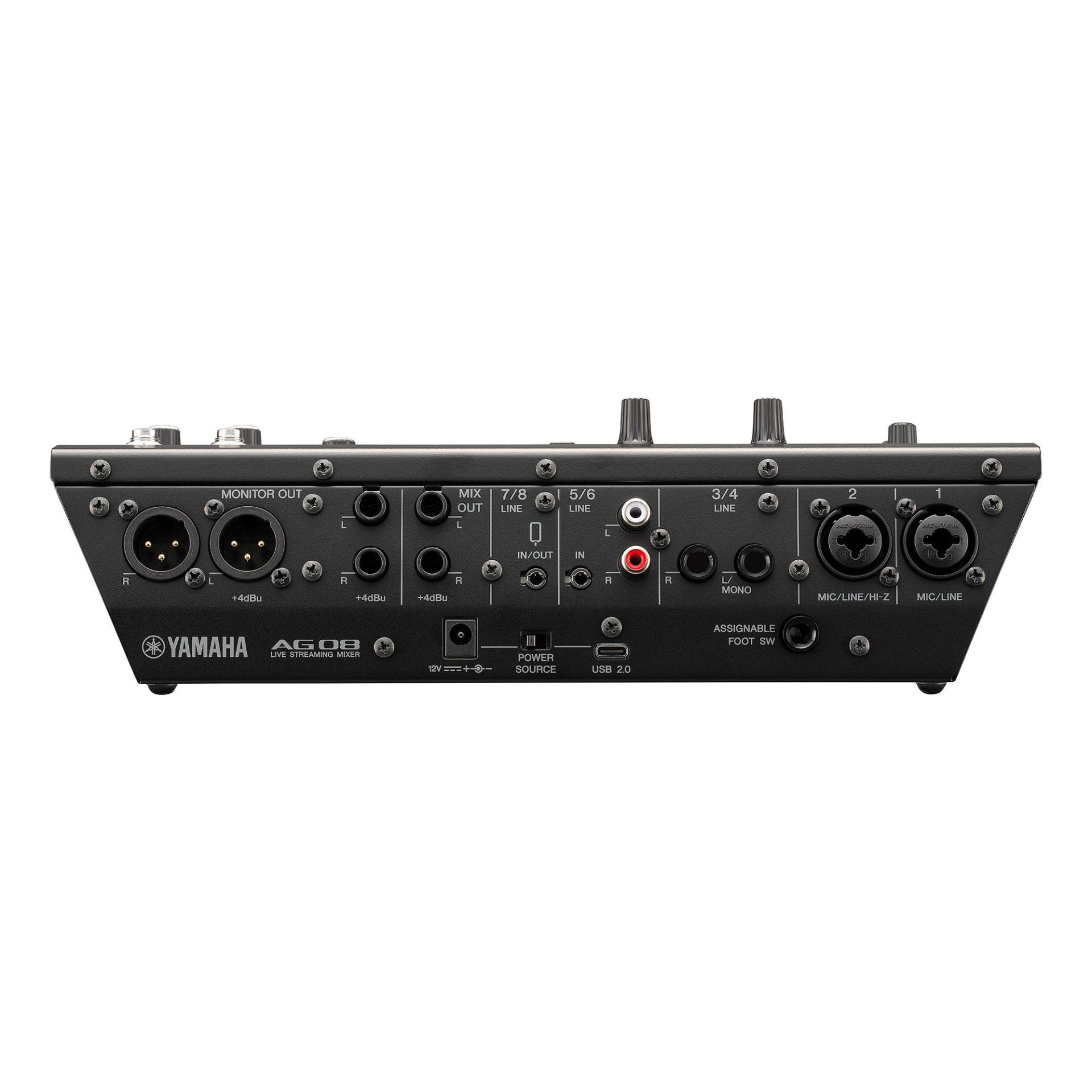Yamaha AG08 Black Mixer Live Streaming Interfata Audio