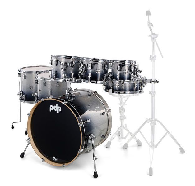 PDP by DW Concept Maple Silver to Black Fade