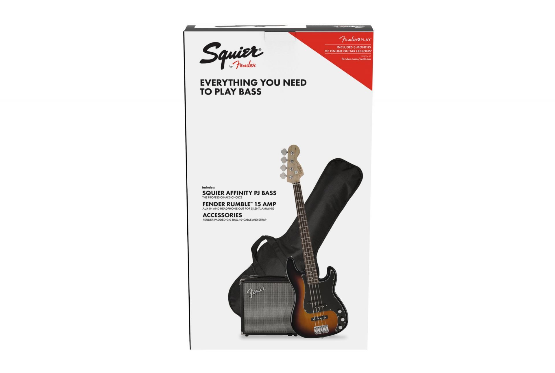 Fender Squier Affinity Series Precision Bass PJ Pack IL Brown Sunburst