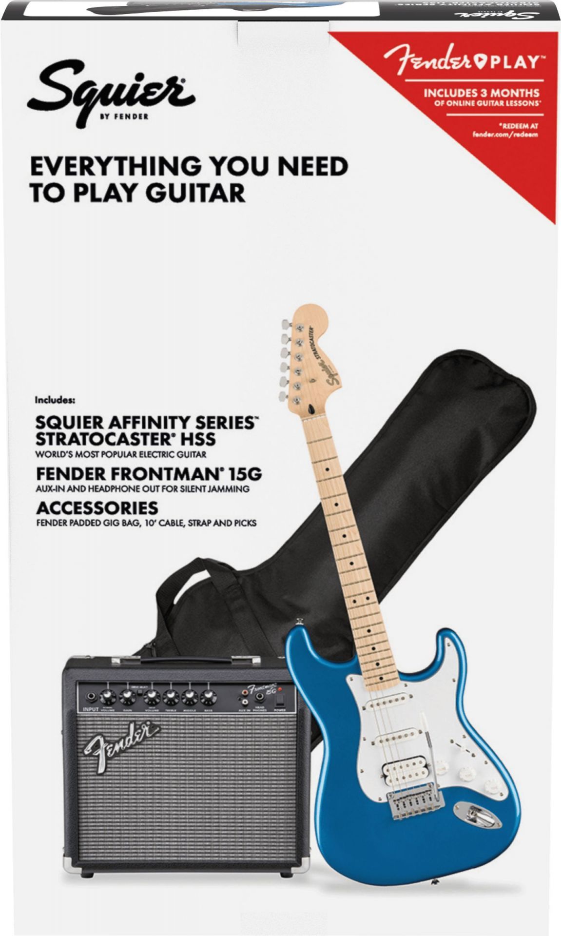 Squier Affinity Stratocaster HSS MN Lake Placid Blue