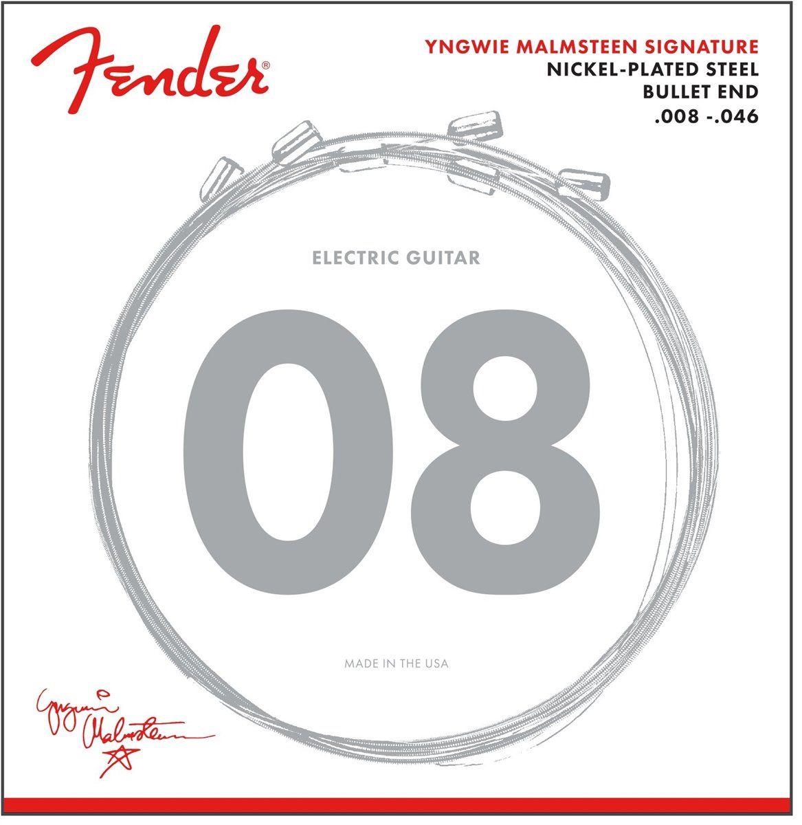 Fender YJM Malmsteen NPS Bullet End 8-46
