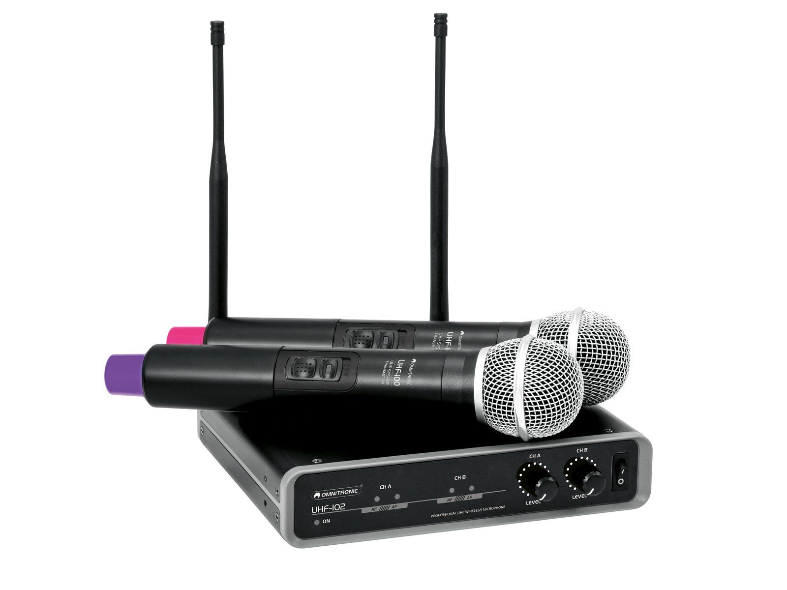 Sistem Microfon fara fir Omnitronic UHF 102 823.5/863.1MHz