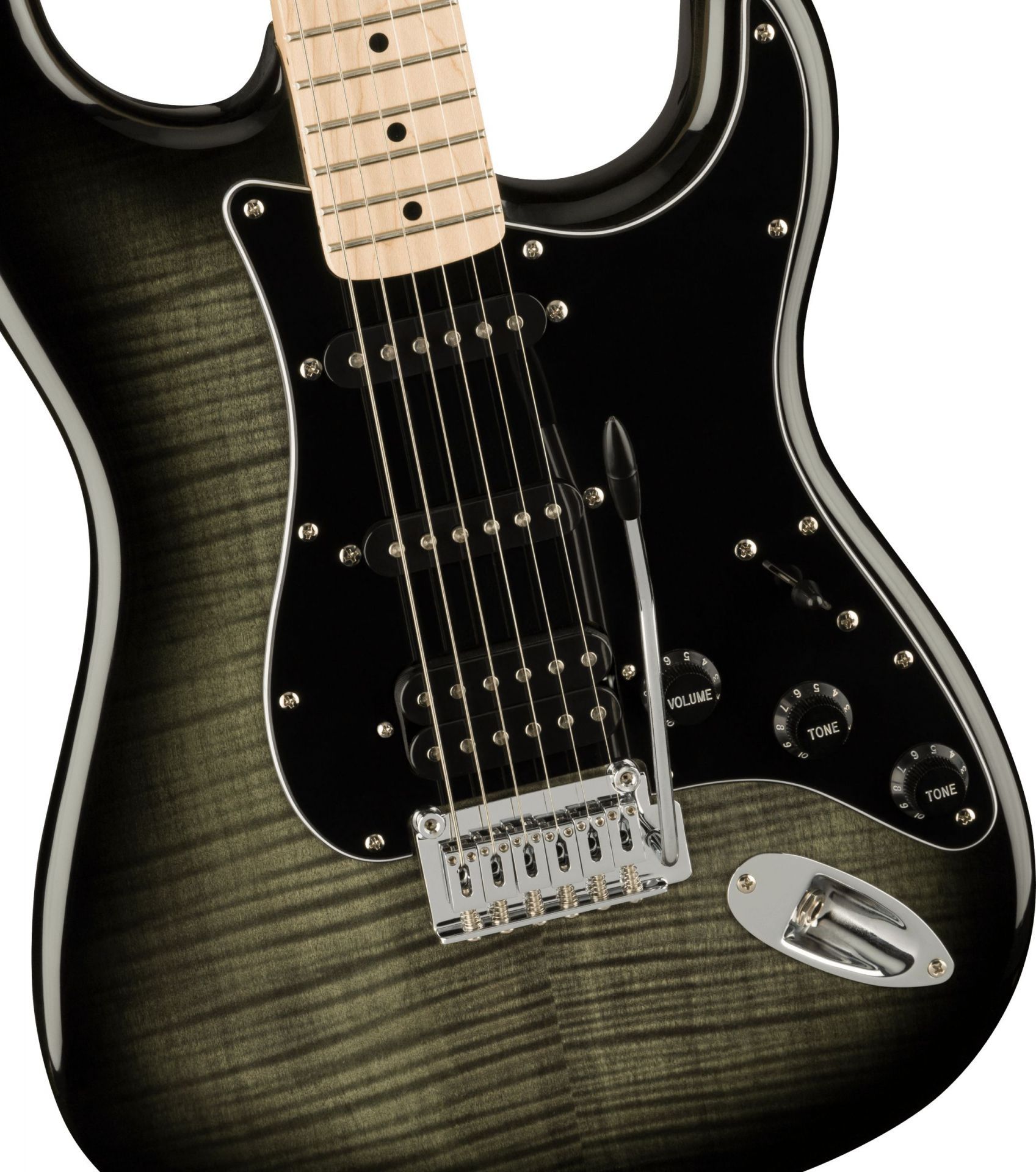 Chitara Stratocaster Squier Affinity FMT HSS Maple-Black