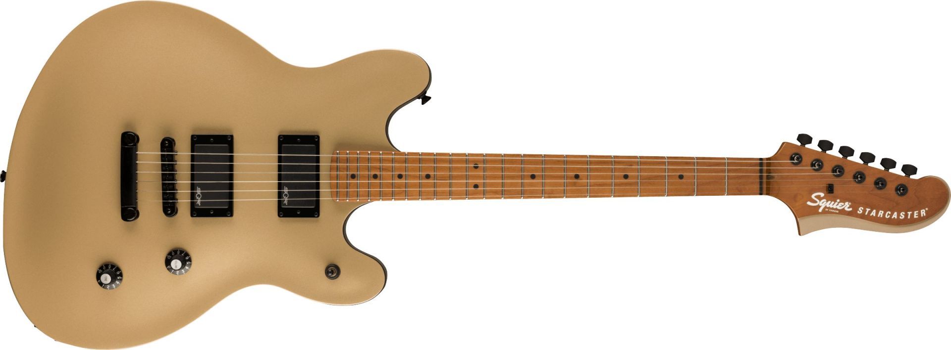 Squier Contemporary Active Starcaster Roasted Maple Fingerboard Shoreline Gold