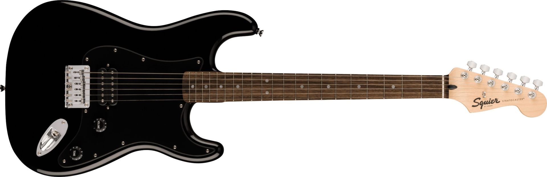 Squier Sonic Stratocaster HT H Laurel Fingerboard Black Pickguard Black