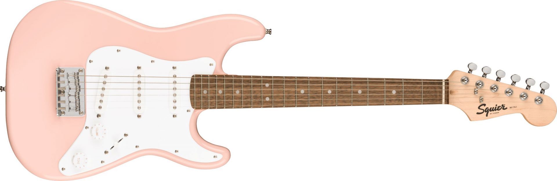 Squier Mini Stratocaster Laurel Fingerboard Shell Pink