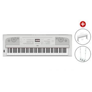 Set Pian Digital Yamaha DGX 670 White
