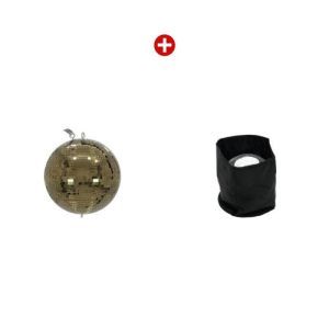 Eurolite Mirror Ball 30cm Gold + husa