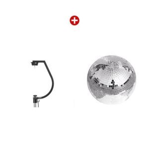 Set glob de oglinda Eurolite Mirror Ball 30cm + stativ motorizat