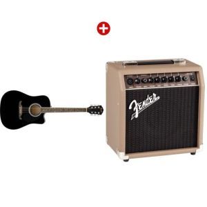 Fender FA-125CE Black + Acoustasonic 15