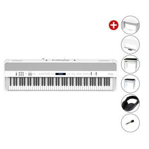 Set Pian Digital Roland FP 90X White
