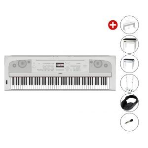 Set 1 Pian Digital Yamaha DGX 670 White