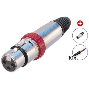 Klotz 10 m - XLR Mamă cu întrerupător (switch) Silver