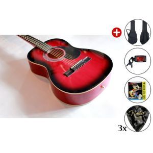 Set Chitara Acustica Hora Standard M 3/4 Red