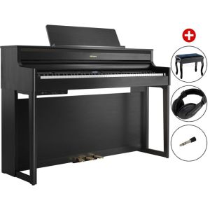 Set Pian Digital Roland HP 704 Charcoal Black