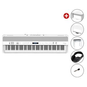 Set Pian Digital Roland FP 90X White