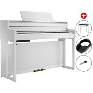 Set Pian Digital Roland HP 704 White