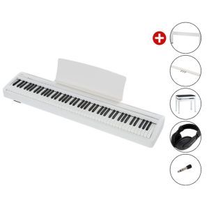 Set Pian Digital Kawai ES-120 White Deluxe Bundle