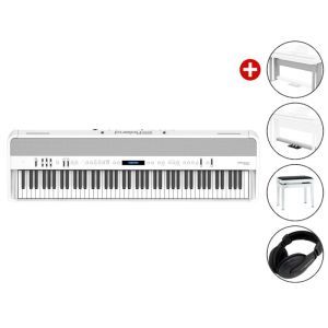 Set Pian Digital Roland FP 90X White