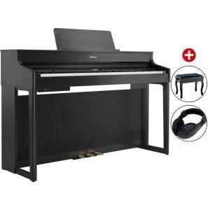 Set Pian Digital Roland HP 702 Charcoal Black