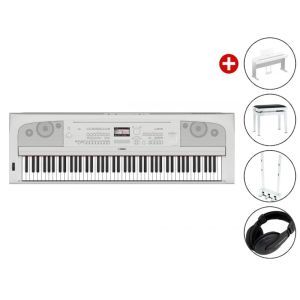 Set 1 Pian Digital Yamaha DGX 670 White