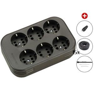 Multipriza cu 6 intrari 3x2.5 15m Titanex