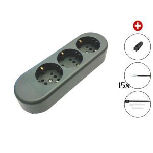Multipriza cu 3 intrari 3x1.5 15m Titanex