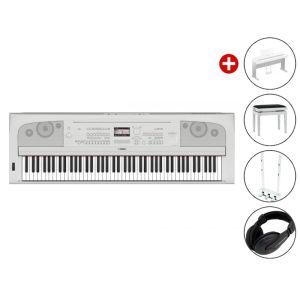 Set 1 Pian Digital Yamaha DGX 670 White