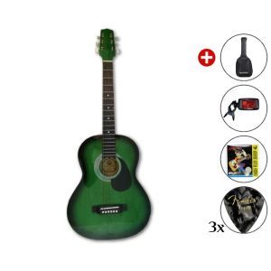 Set Chitara Acustica Hora Standard M 4/4 Green