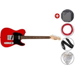Squier Sonic Telecaster Laurel Fingerboard Black Pickguard Torino Red Set Squier Sonic Telecaster Laurel Fingerboard Black Pickguard Torino Red Set