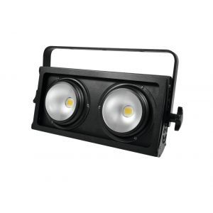 LightmaXX LED Blinder 2 – 2x50W COB LEDs, Warmweiß, 30°, Bühnenlicht, Inkl. Kabel