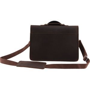 Bigsby Limited Edition Leather Laptop Bag Brown