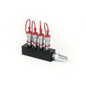 TCM Fx CO2 Distribution Block (4x3/8 out to 1x3/4 in)