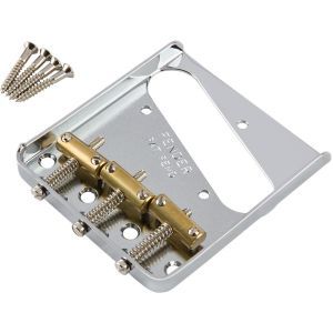 Fender 3-Saddle American Vintage Telecaster Bridge Assembly (Chrome)