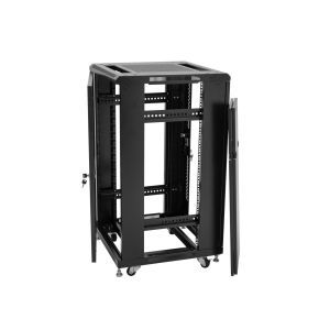 Roadinger SSC-16 Steel Cabinet with Glass Door 16U