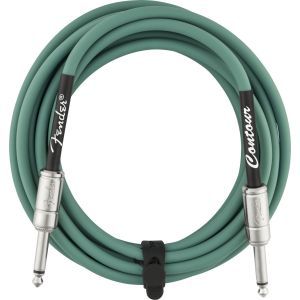 Fender Contour Series Instrument Cable Sherwood Green 4.5m