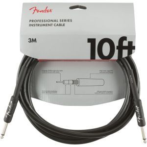 Fender Professional Series Instrument Cable 10' Black 3m Fender Professional Series Instrument Cable 10' Black 3m