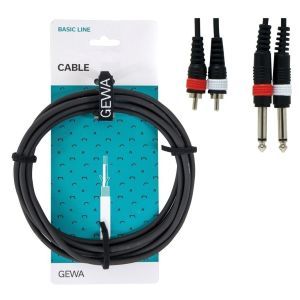 Gewa Basic Line 2X Jack 6.3 Mono - 2X RCA 1.5m