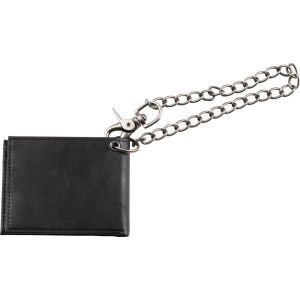 Charvel Limited Edition Leather Wallet with Chain Black