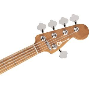 Charvel Pro-Mod San Dimas Bass PJ V Caramelized Maple Fingerboard Platinum Pearl