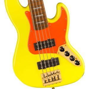 Fender MonoNeon Jazz Bass V Neon Yellow