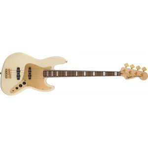 Squier 40th Anniversary Jazz Bass Gold Edition LRL Olympic White