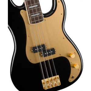 Squier 40th Anniversary Precision Bass Gold Edition LRL Negru
