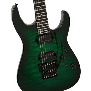 Charvel Pro-Mod Plus Dinky DK24 HH FR QM EB Ebony Cloaked Emerald Green