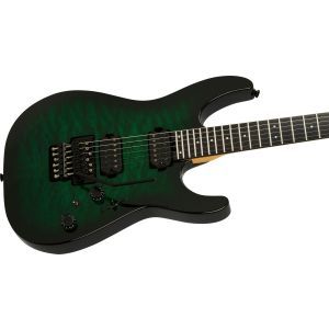 Charvel Pro-Mod Plus Dinky DK24 HH FR QM EB Ebony Cloaked Emerald Green