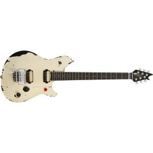 EVH Limited Edition Wolfgang Special Striped Series Ebony Distressed Ivory