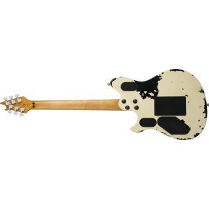 EVH Limited Edition Wolfgang Special Striped Series Ebony Distressed Ivory