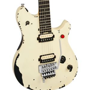 EVH Limited Edition Wolfgang Special Striped Series Ebony Distressed Ivory